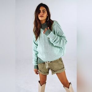 Free People Mint Green Sweater
